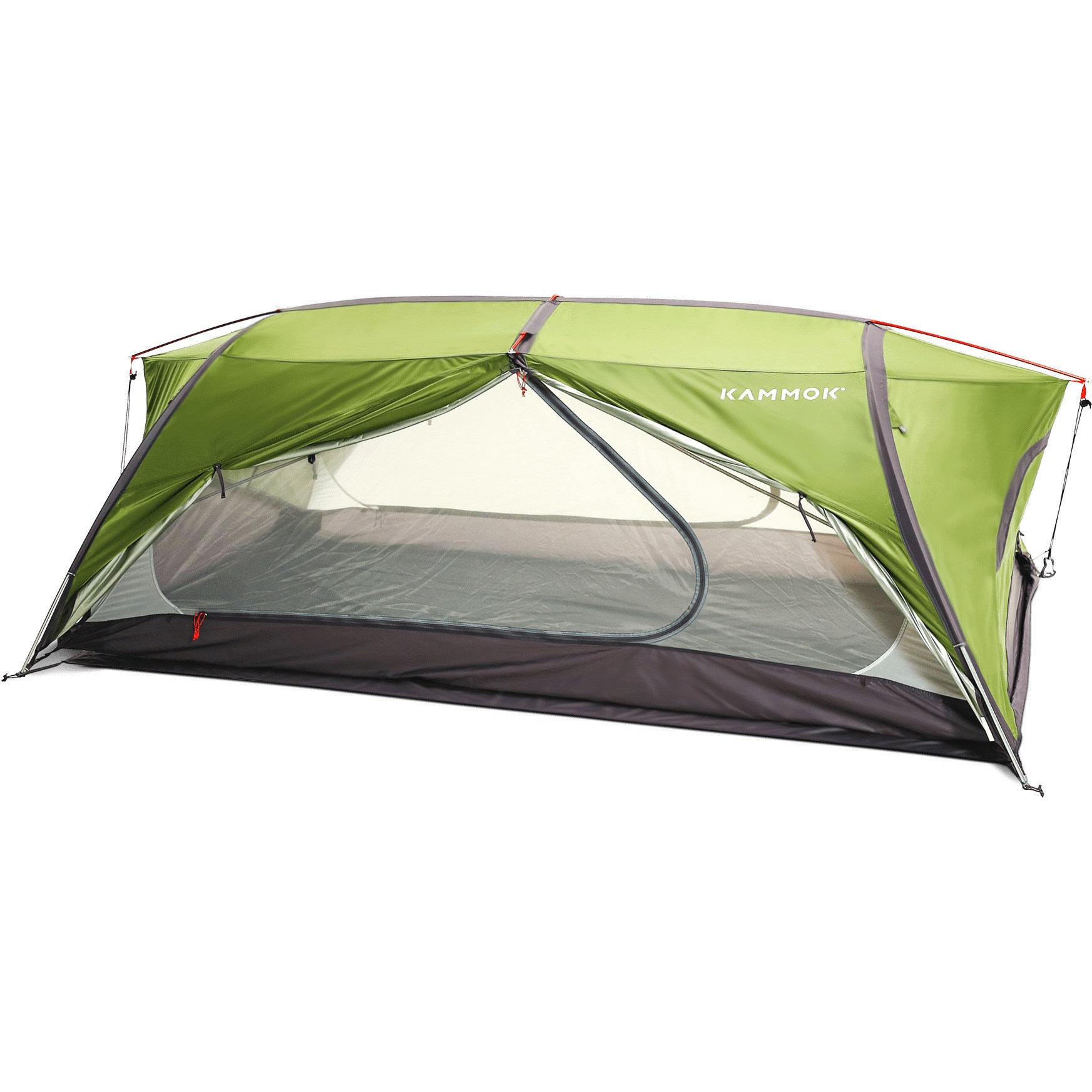 Product Image of color Arbor Green loading Sleeping Capacity: 2-person2-person Seasons: 3-season3-season Min. weight: 4 lbs. 3.5 oz. Floor Area: 34.7 sq. ft. Detail Image of color Arbor Green Detail Image of color Arbor Green loading Kammok Sunda 2.0 Tent with Footprint